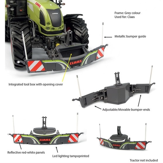 Tractorbumper Safetyweight 800kg Claas version - 1:32